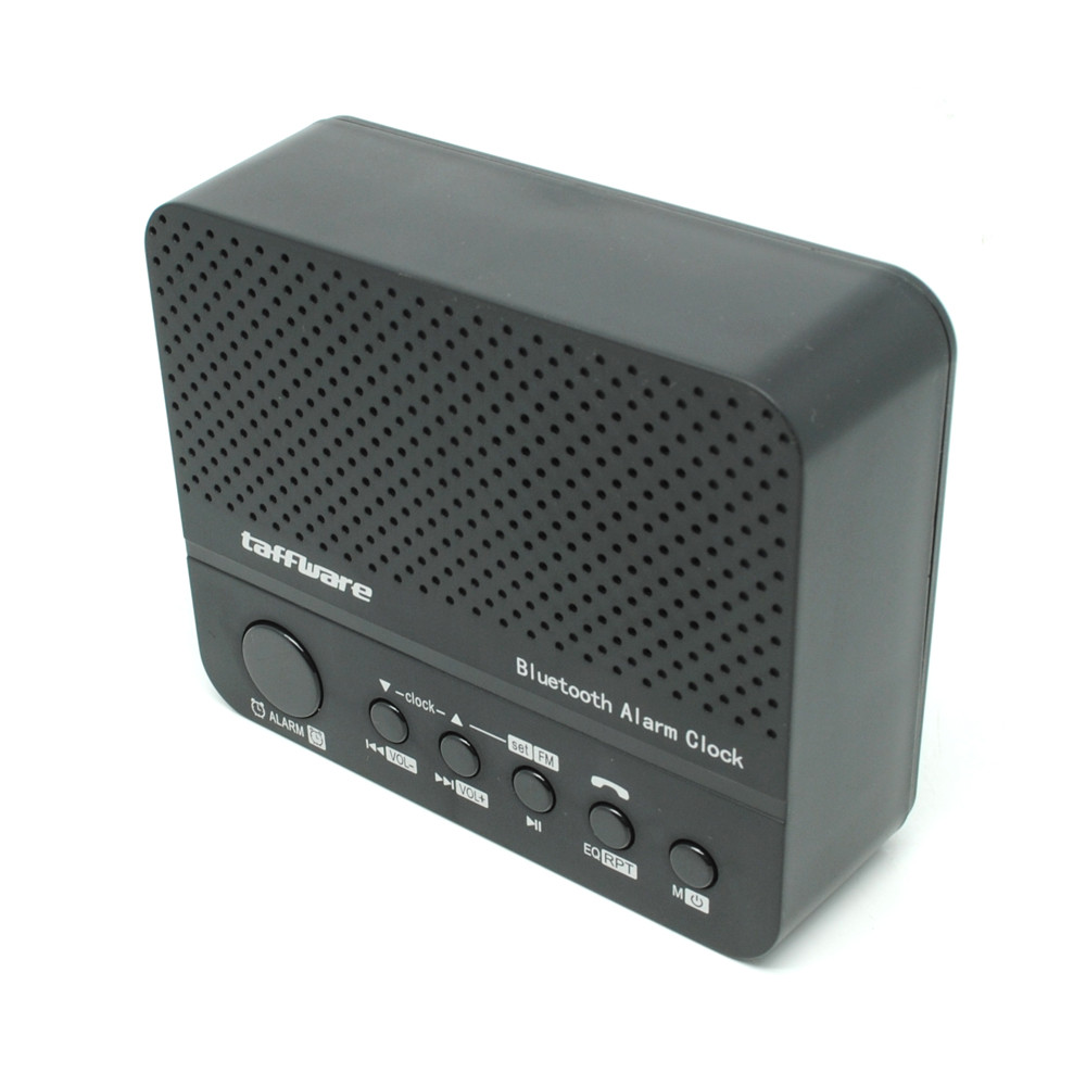 Taffware Jam Alarm Dengan Speaker Bluetooth BC01 Black