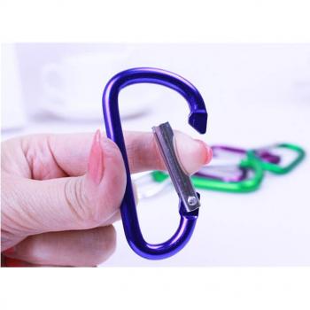 Gambar produk D-Type Carabiner Buckle Hanging Aluminium 78 mm 10 KG - CC1