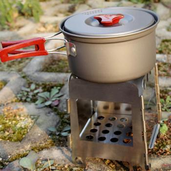LIXADA Stainless Steel Penahan Angin Kompor Camping Outdoor - HWL-02 - Silver