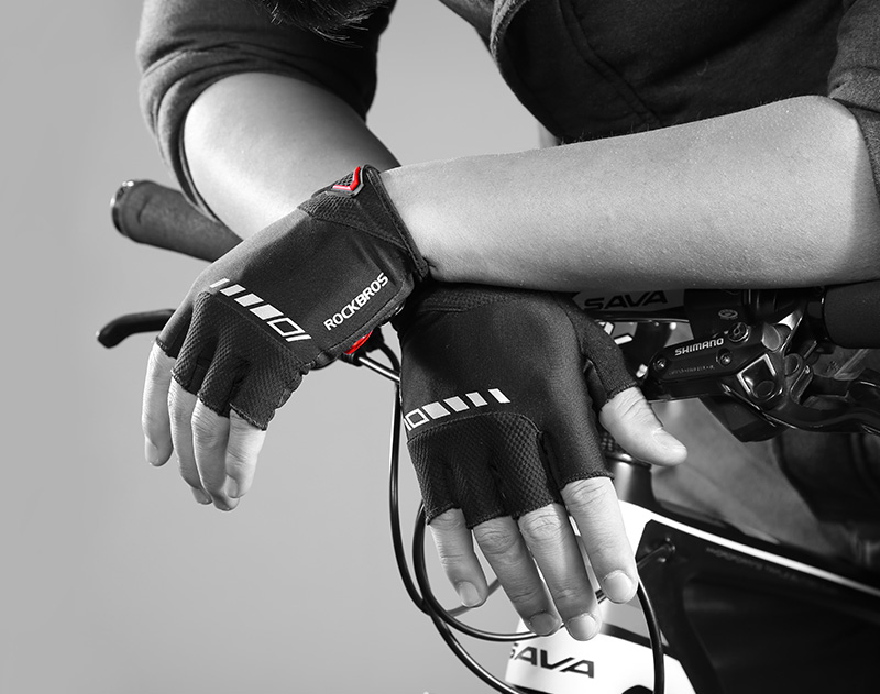 Rockbros Sarung Tangan Sepeda Half Finger Shock Absorber XL - S143 ...